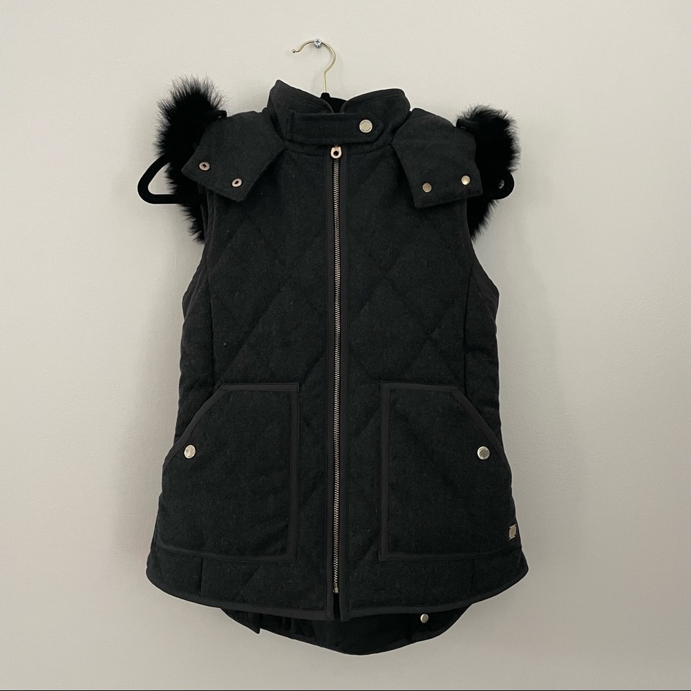 Massimo Dutti best gray and black fur size S